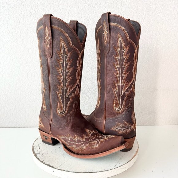 Brown Western Heeled Boots - Picture 11 of 16